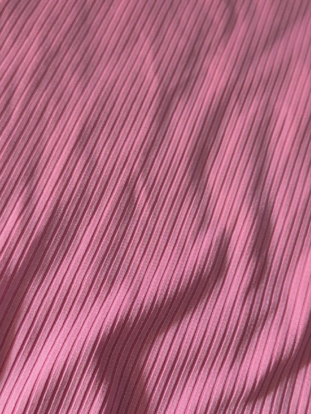 SHEIN Pink Ribbed Ruffle-Sleeve Bodysuit - Picture 2 of 3